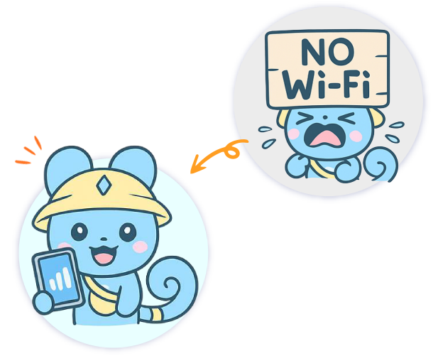 eSIMだからスマホひとつで即ネット